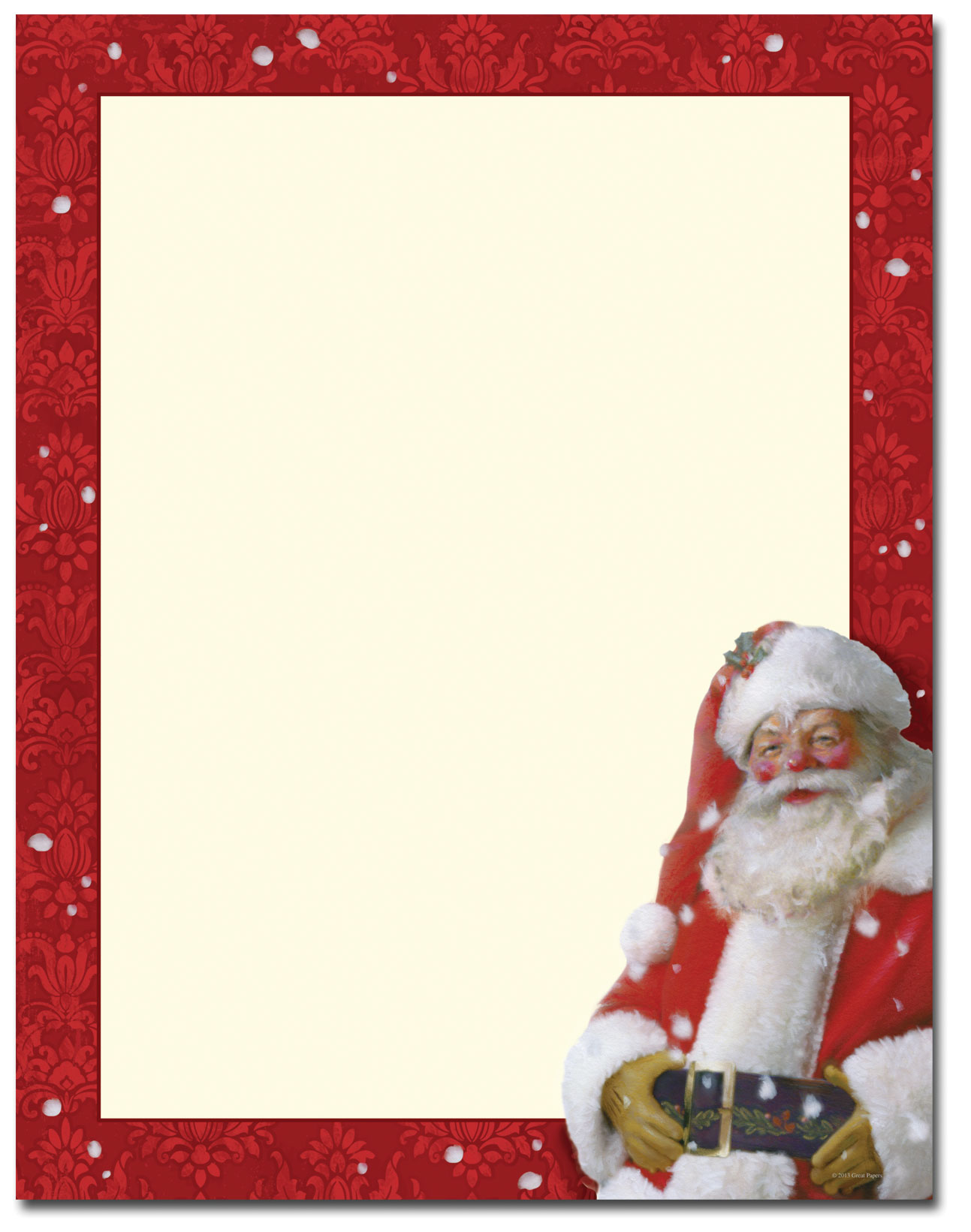 Downloadable Free Printable Christmas Stationery Paper - Printable Word ...