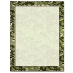 Camouflage Letterhead Stationery